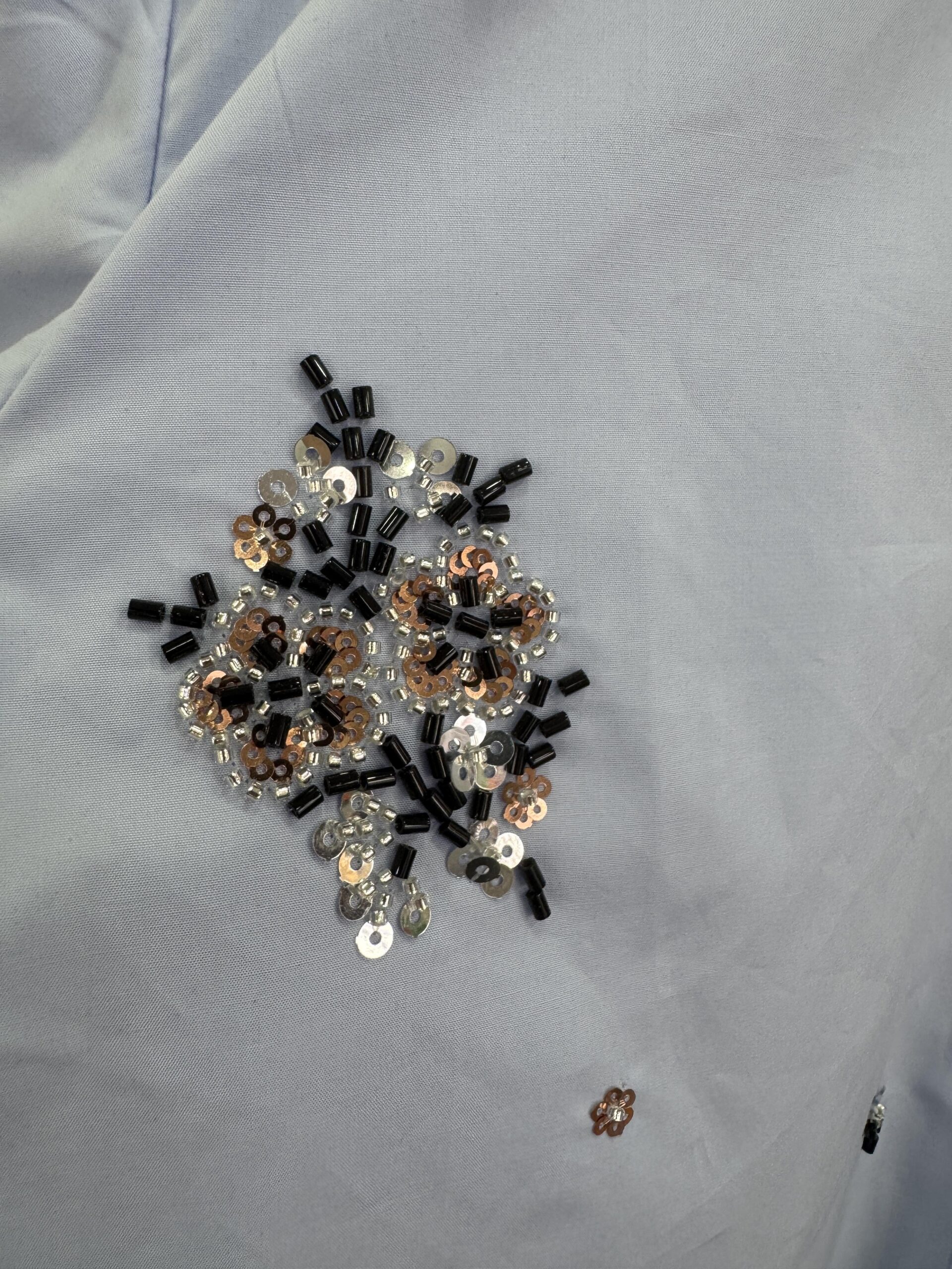 Γαλάζιο πουκάμισο με διακοσμητικές παγιέτες - Image 4