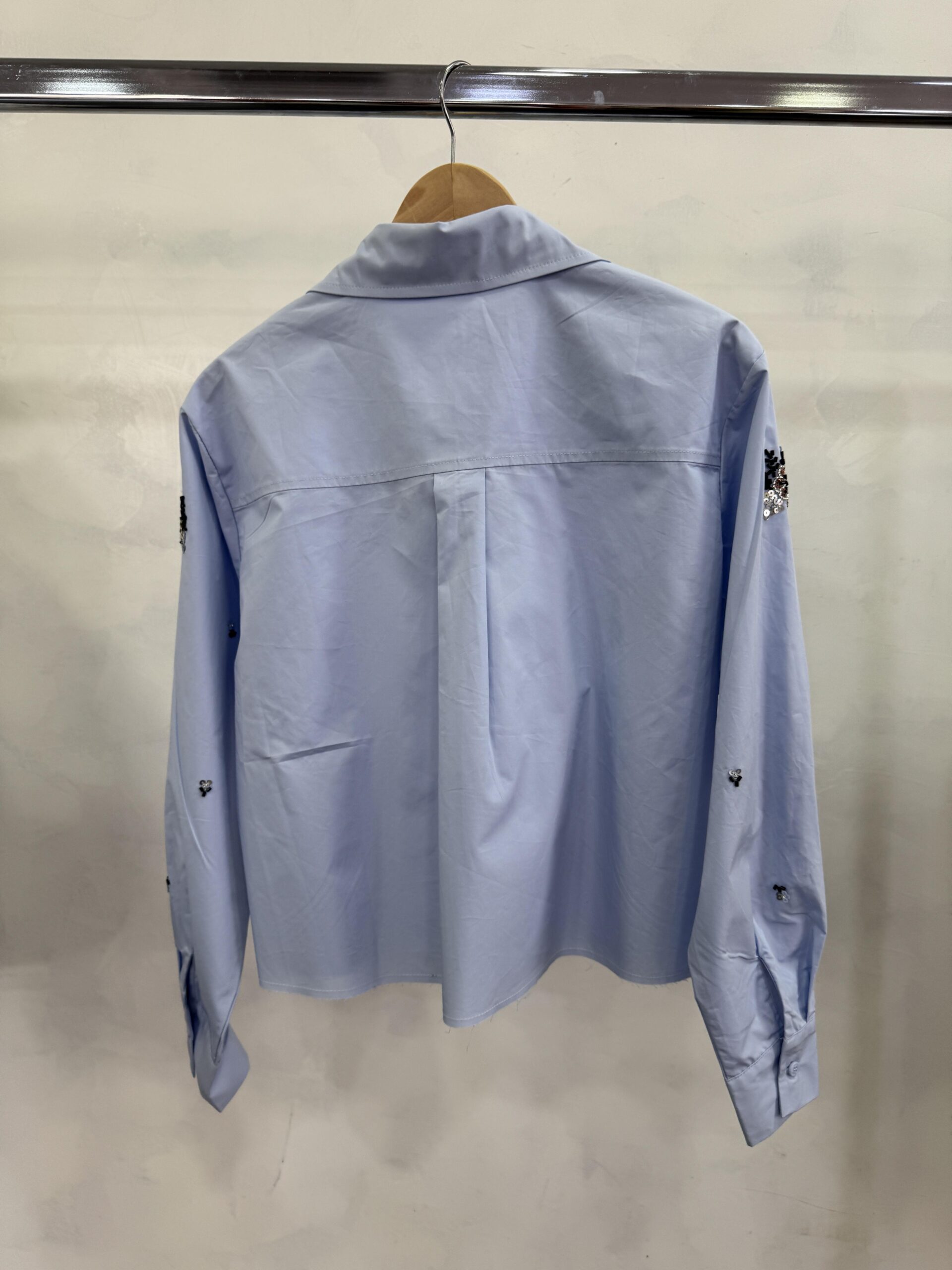 Γαλάζιο πουκάμισο με διακοσμητικές παγιέτες - Image 5