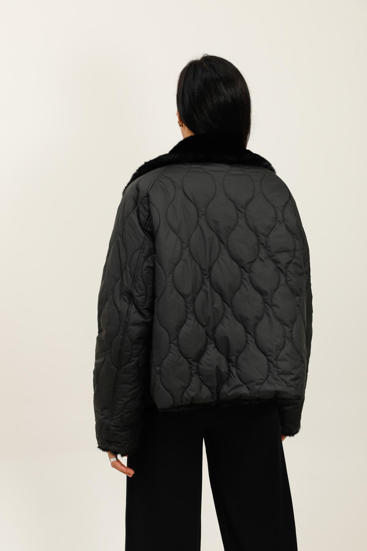 Μπουφάν δύο όψεων – Μπεζ - Image 6